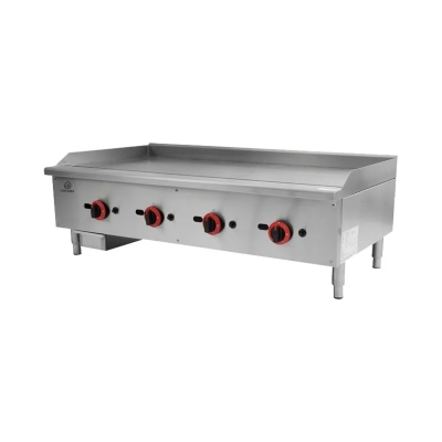 Plaque de cuisson à gaz Surface chrome brillant L1204 mm
